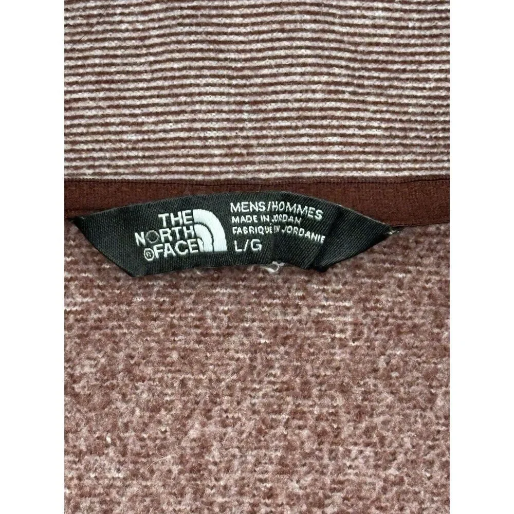 The North Face 1/4 Zip Pullover Fleece Mens Size Medium Long Sleeve Maroon Shirt